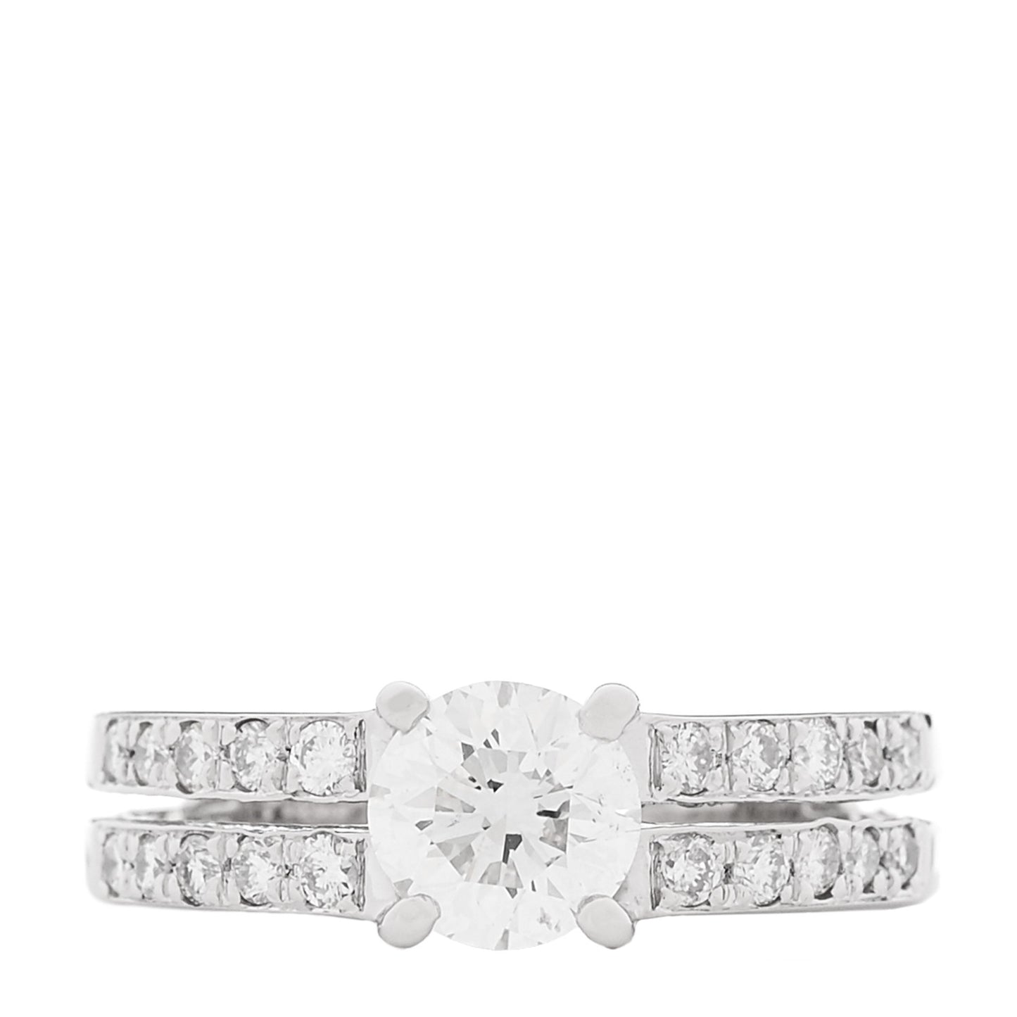 Platinum Diamond 1.00ctw Round Engagement Ring  50 5.5