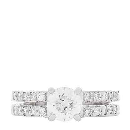 Parker & West by FASHIONPHILE Platinum Diamond 1.00ctw Round Engagement Ring  50 5.5 1 of 9