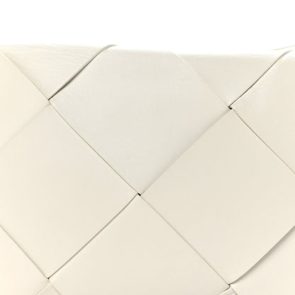 Bottega Veneta Nappa Maxi Blown Up Intrecciato Pouch Clutch Optic White 7 of 7