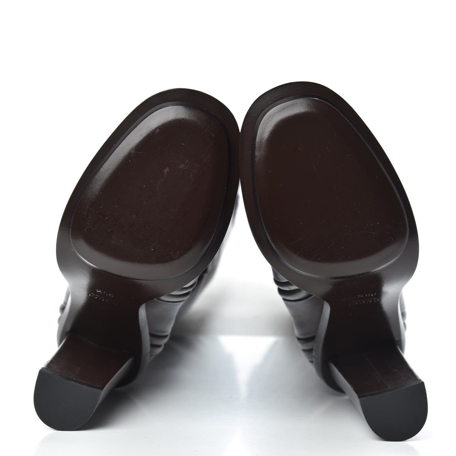 Gucci Calfskin Lifford Knee High Boots 35.5 Brown 5 of 9