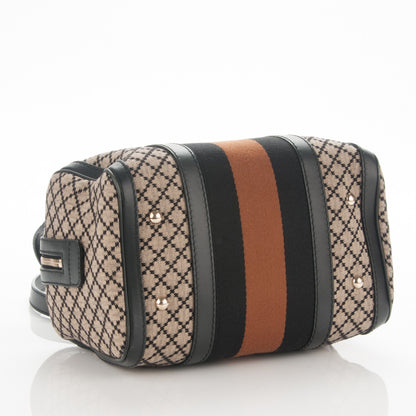 Gucci Diamante Vintage Web Small Boston Black 4 of 7