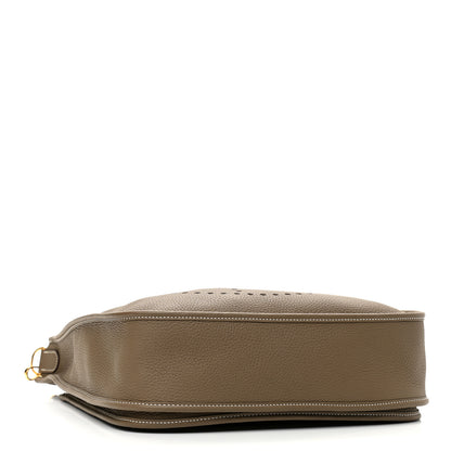 Hermes Taurillon Clemence Evelyne III GM Etoupe 4 of 10