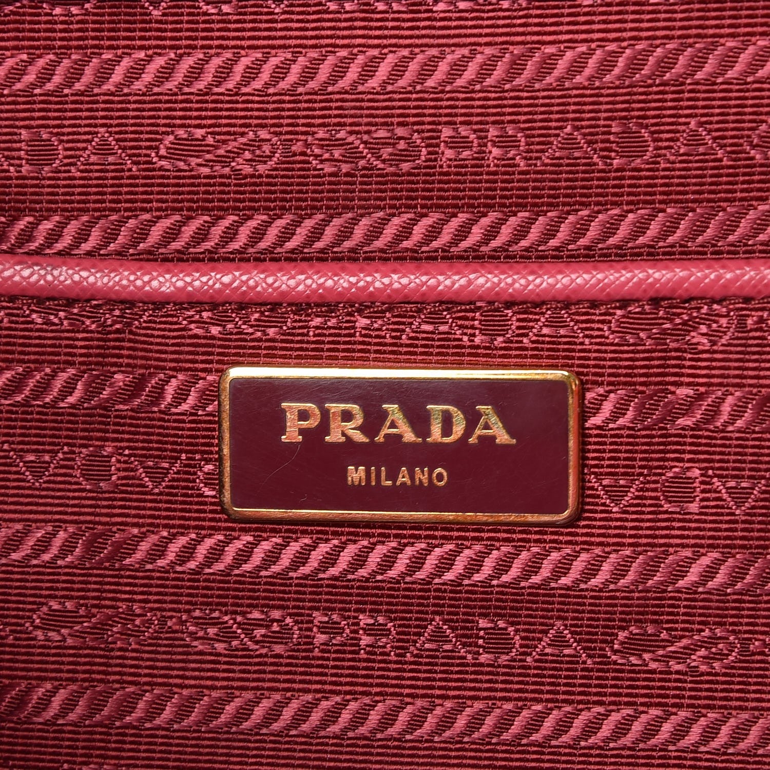 Prada Saffiano Large Top Handle Open Tote Peonia 7 of 14