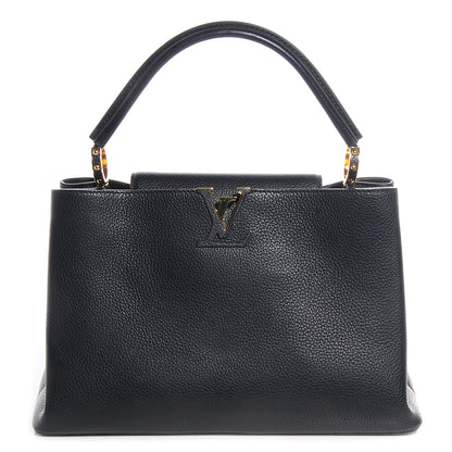 Louis Vuitton Taurillon Capucines MM Black 1 of 7