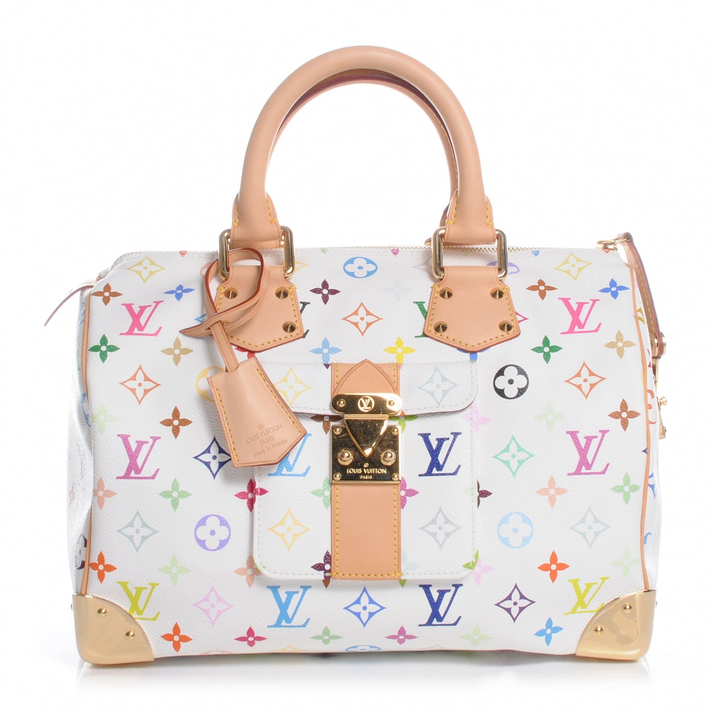 Monogram Multicolor Speedy 30 White