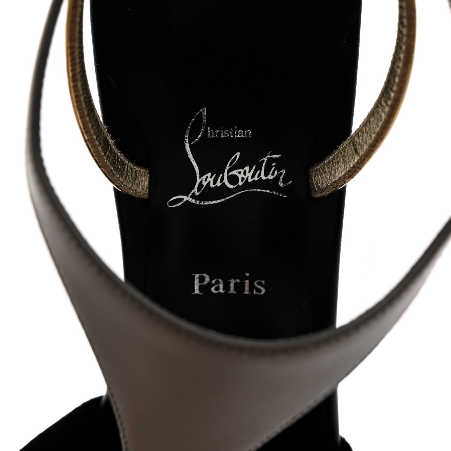 Christian Louboutin Suede Nappa Athina 100 Slingback Pump 39 Black Multicolor 6 of 8