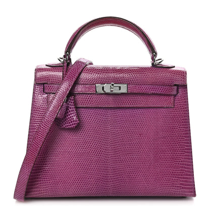 Hermes Lizard Kelly Sellier 25 Violet 1 of 15