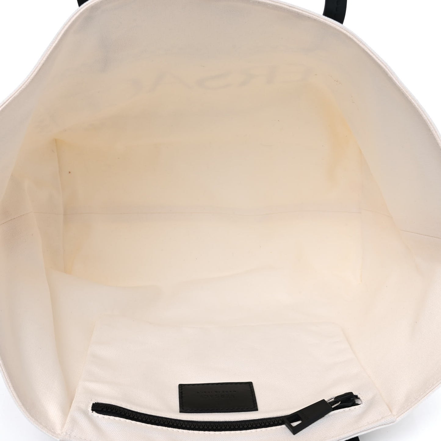 Canvas Logo Tote Black White