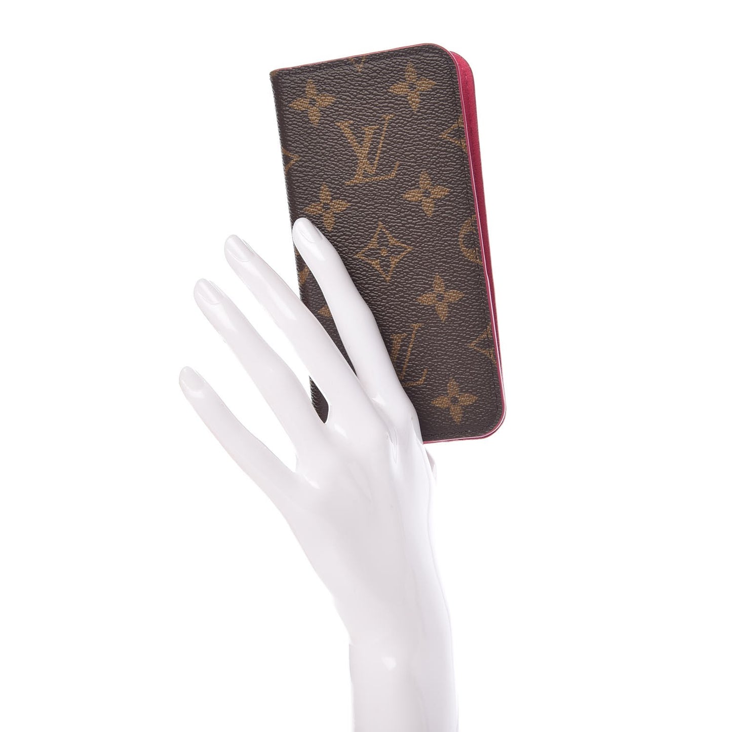 Monogram iPhone X Folio Case Rose Pop
