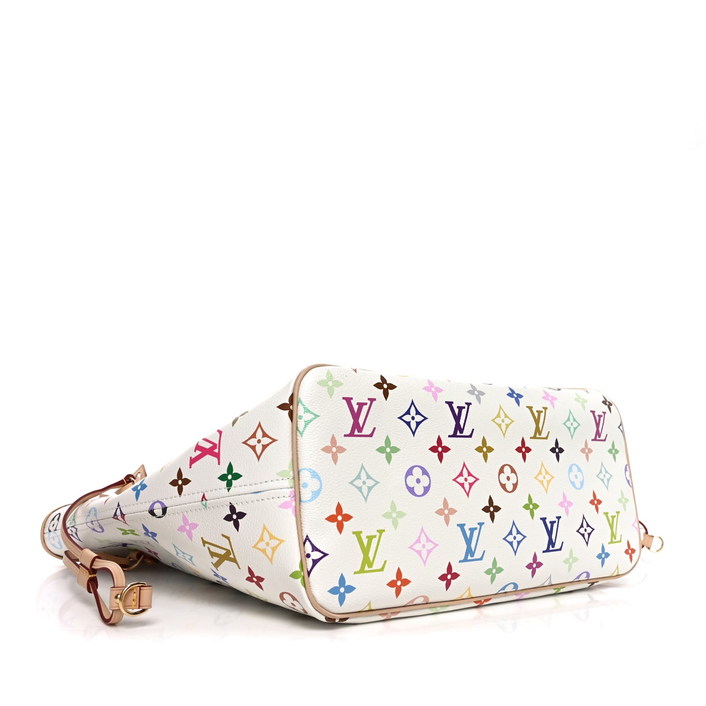 LV X TM Monogram Multicolor Neverfull MM White