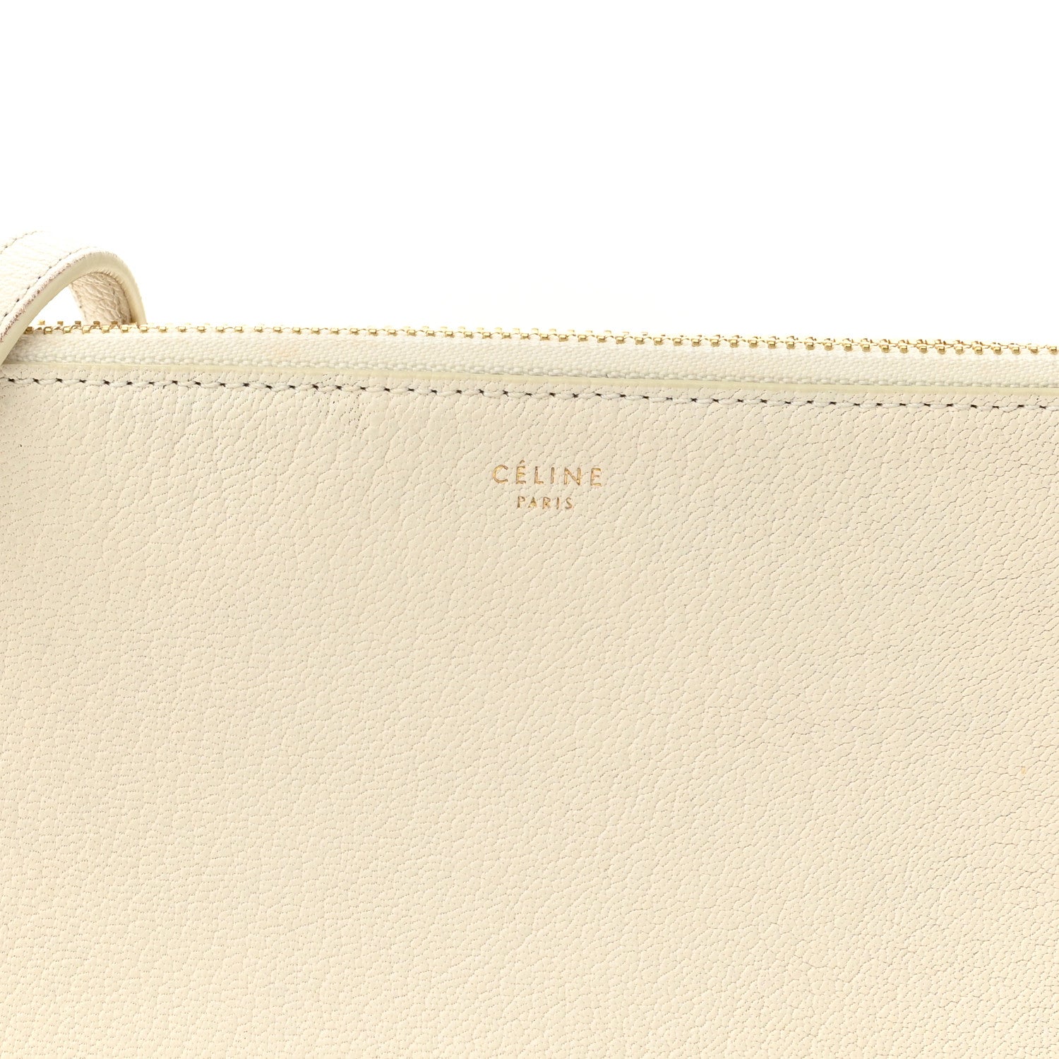 Celine Goatskin Small Trio Crossbody Bag White 9 of 13