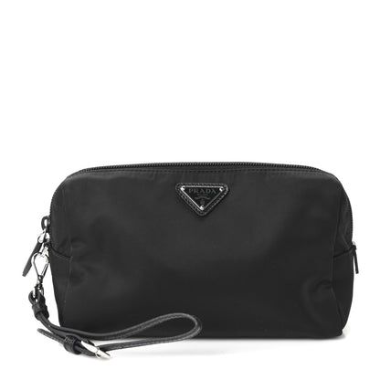 Prada Re-Nylon Vela Saffiano Wristlet Black 1 of 10