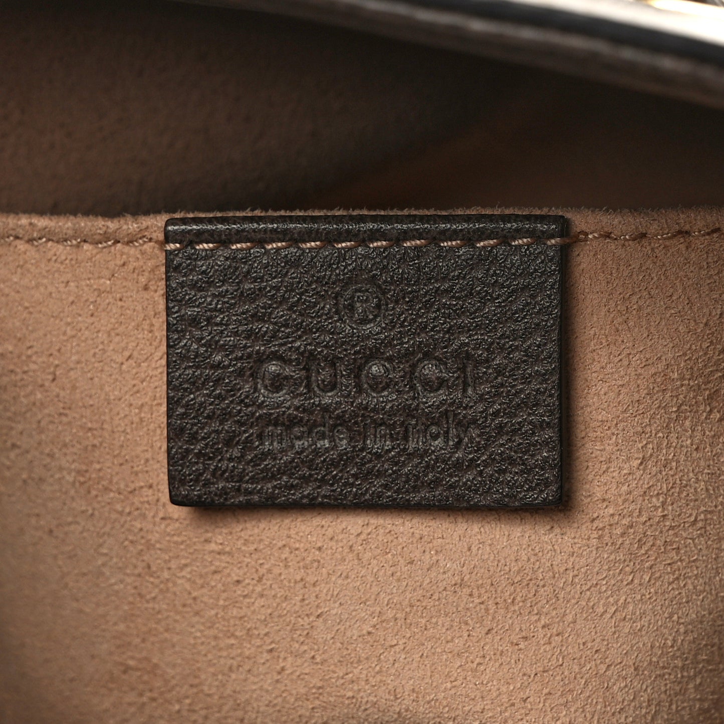GG Supreme Monogram Web Small Ophidia Bucket Bag Brown