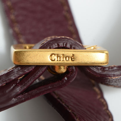 Chloe Calfskin Mini Marcie Round Crossbody Bag Wild Purple 10 of 10
