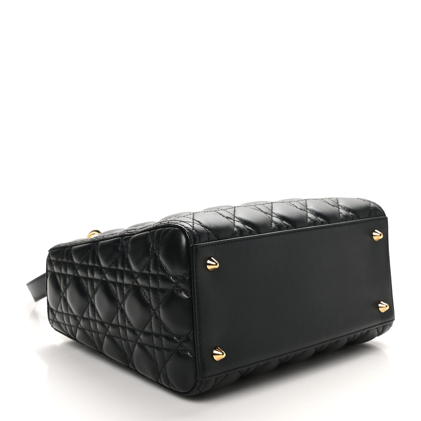 Lambskin Cannage Medium Lady Dior Black