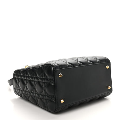 Christian Dior Lambskin Cannage Medium Lady Dior Black 4 of 10