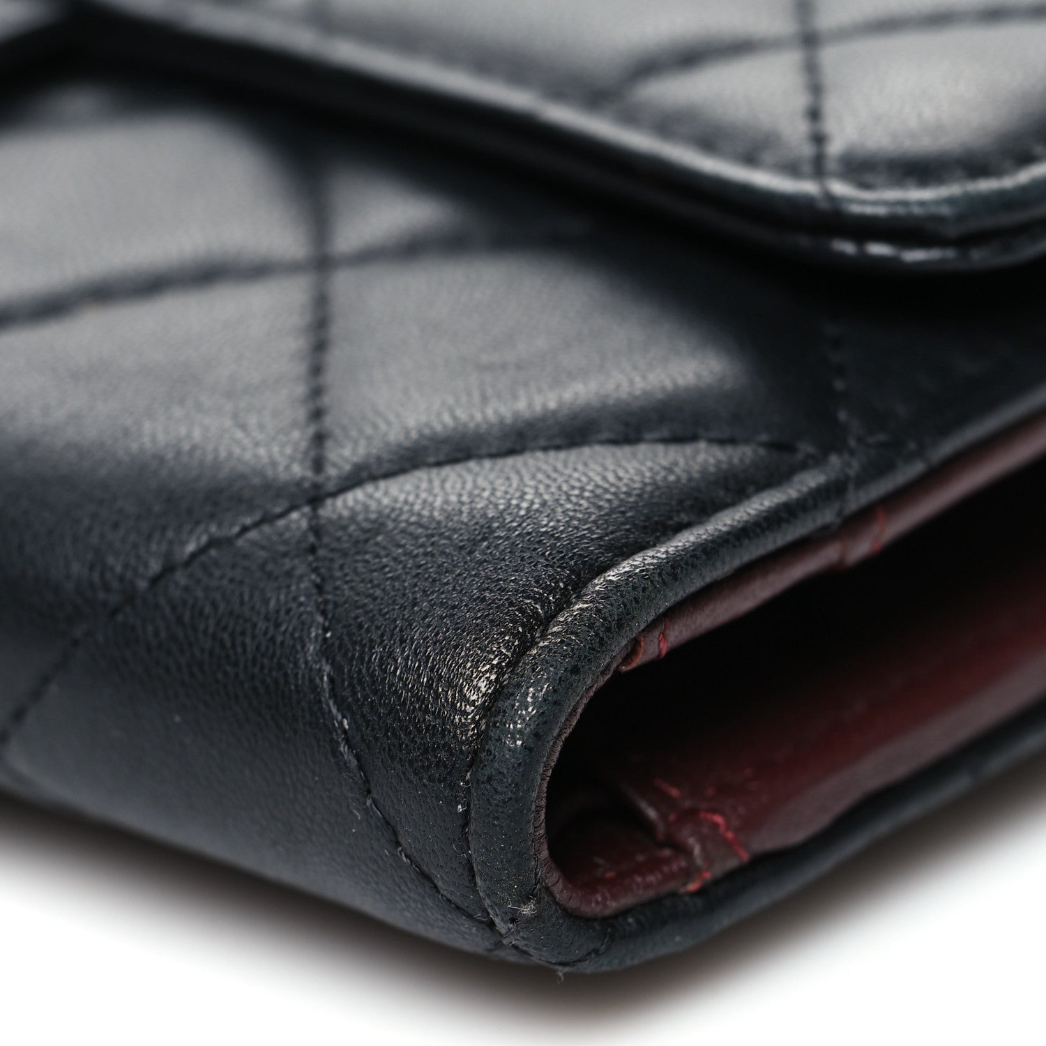 Chanel Lambskin Quilted Large Flap Wallet Black 12 of 13