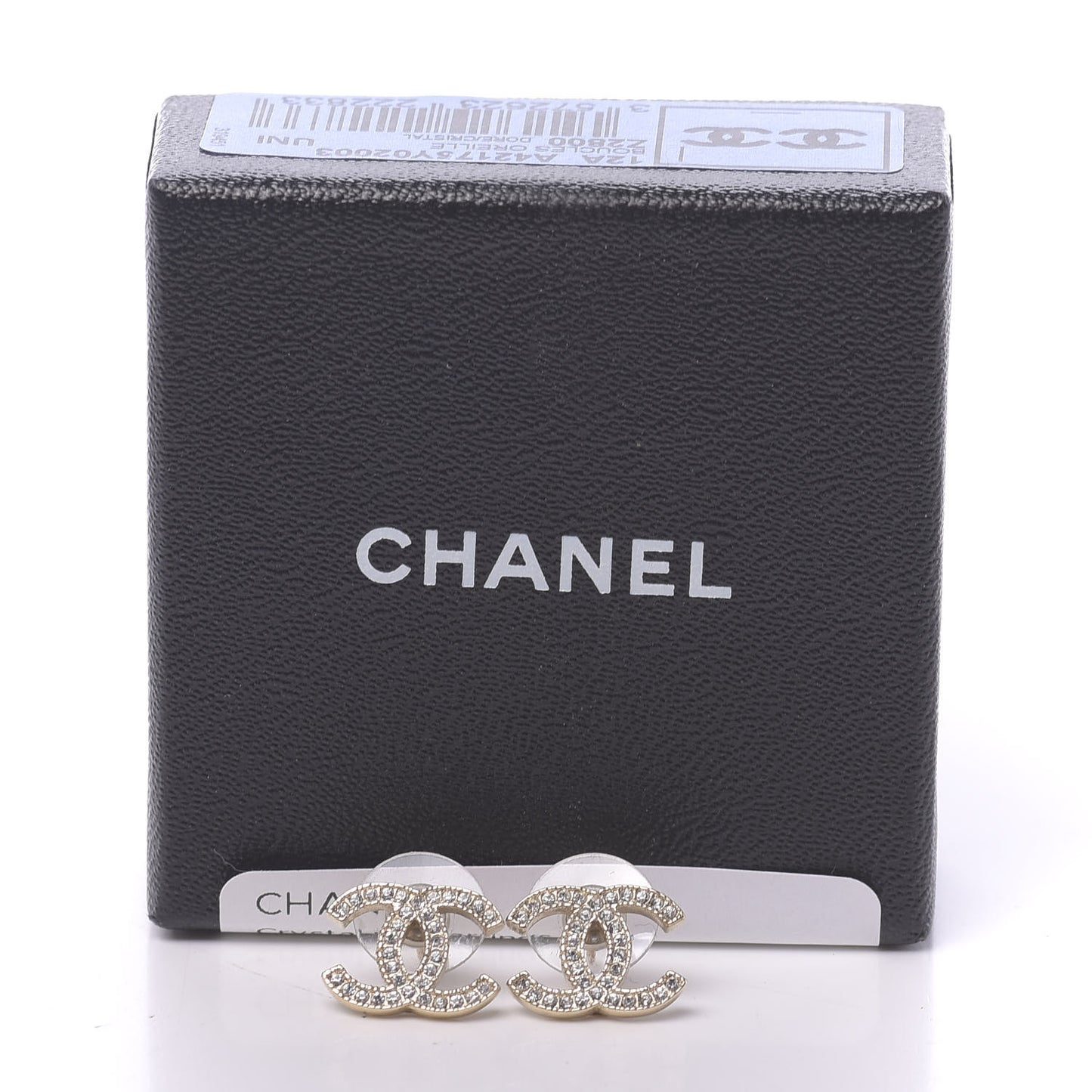 Crystal CC Earrings Gold