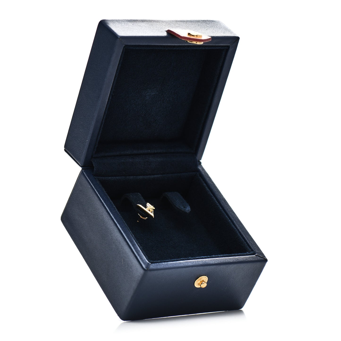 18K Yellow Gold Diamond LV Volt Single Stud Earring