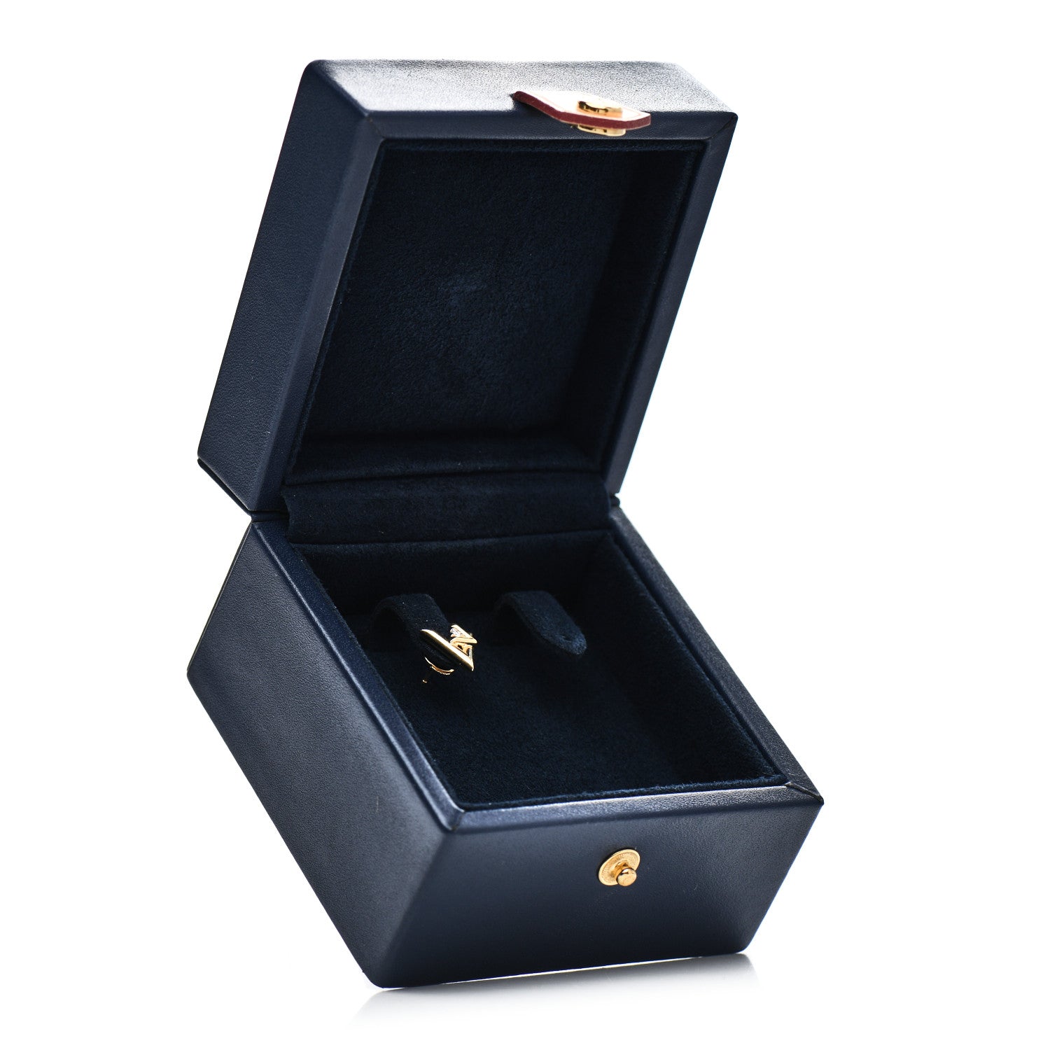 Louis Vuitton 18K Yellow Gold Diamond LV Volt Single Stud Earring 5 of 5