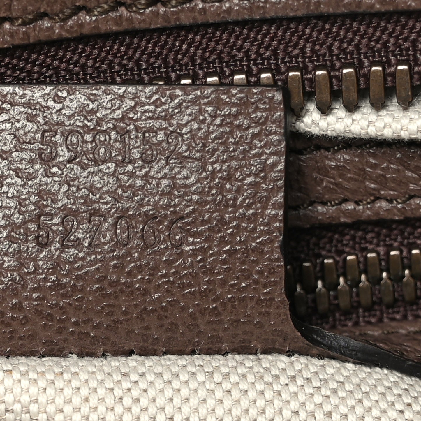 Soft GG Supreme Monogram Textured Dollar Calfskin Web Large Ophidia Carry-On Duffle Bag Beige Ebony New Acero