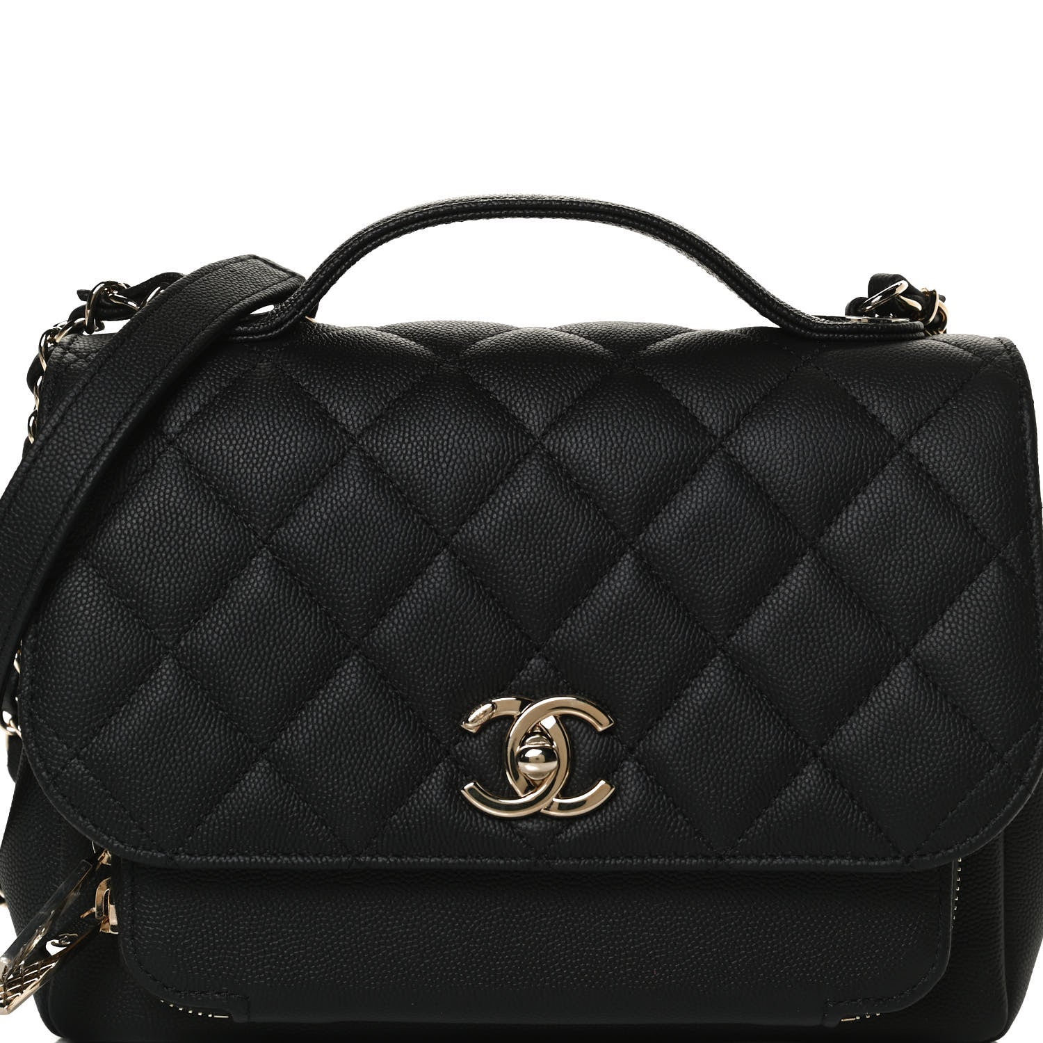 Chanel Caviar Quilted Medium Business Affinity Flap Black 8 of 10