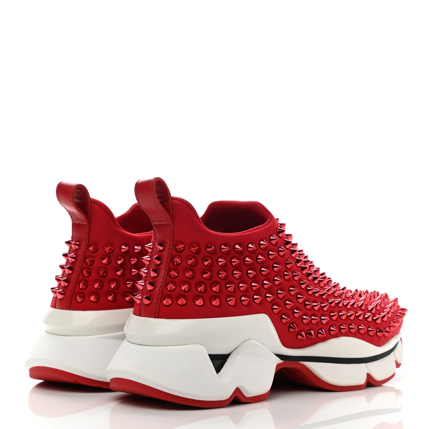 Christian Louboutin Neoprene Spike Sock Donna Flat Sneakers 36.5 Loubi 4 of 8