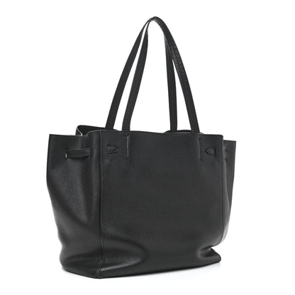 Celine Soft Grained Calfskin Small Belt Cabas Phantom Black 3 of 15