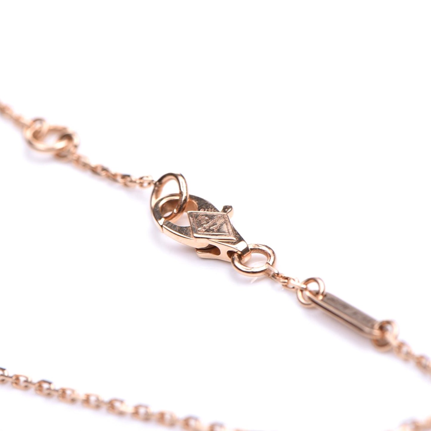 18K Rose Gold Carnelian Sweet Alhambra Bracelet
