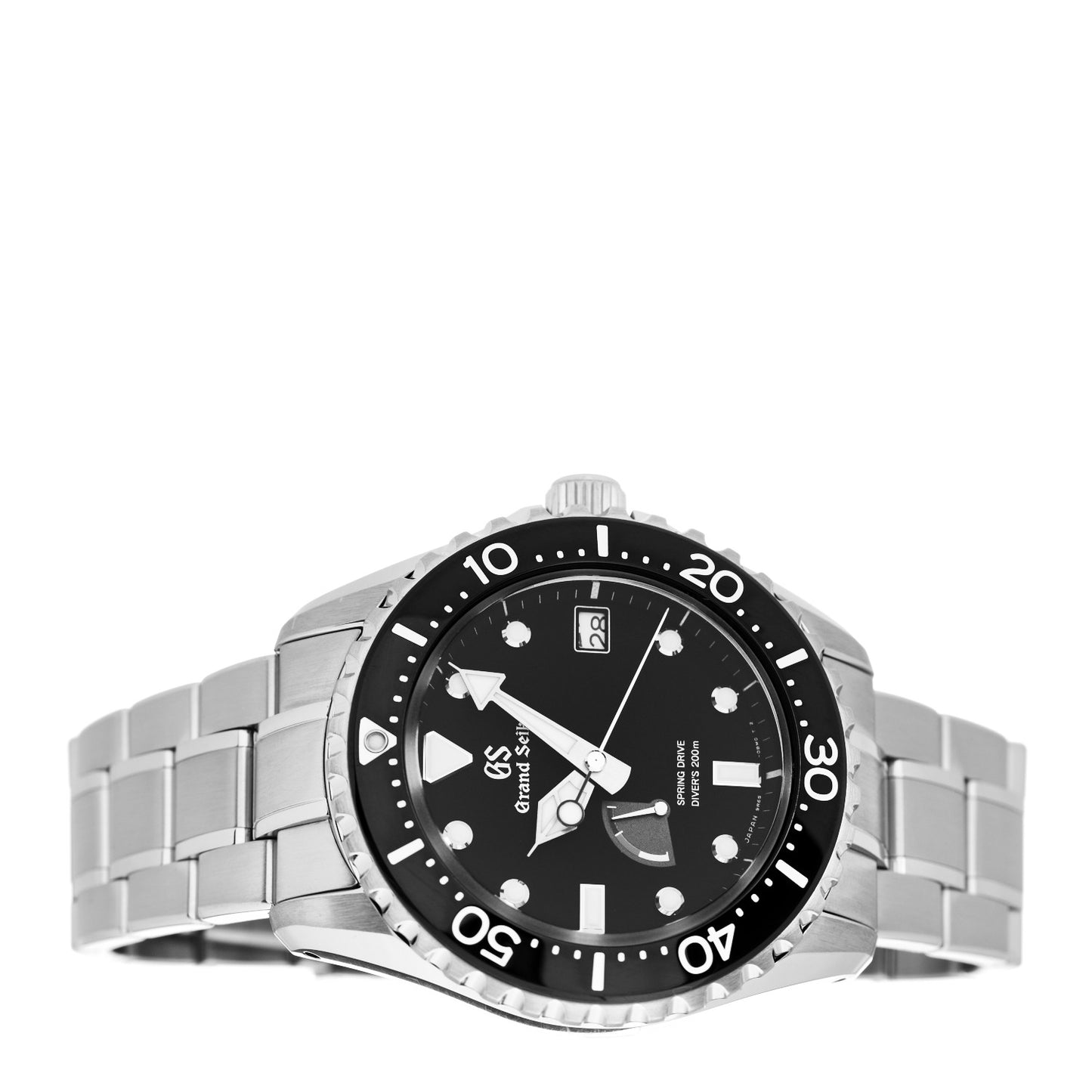 Stainless Steel 44mm Spring Drive Automatic Watch Black SBGA229