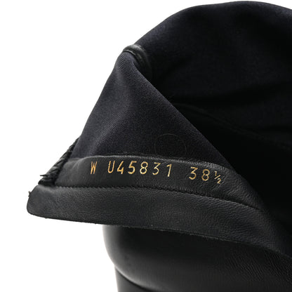 Chanel Stretch Lambskin Cap Toe CC Short Boots 38.5 Black 8 of 8