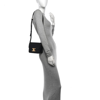 Celine Shiny Calfskin Teen Triomphe Black 2 of 10