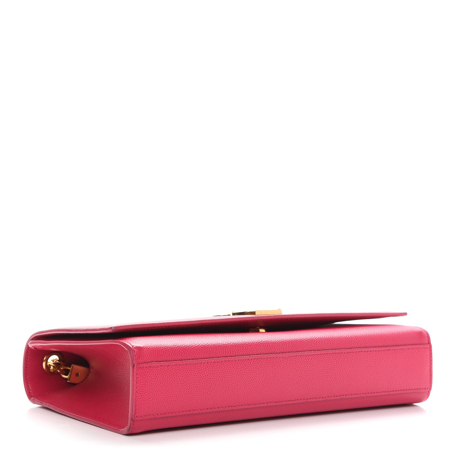 Saint Laurent Grain De Poudre Medium Monogram Kate Satchel Lipstick Fuchsia 4 of 9