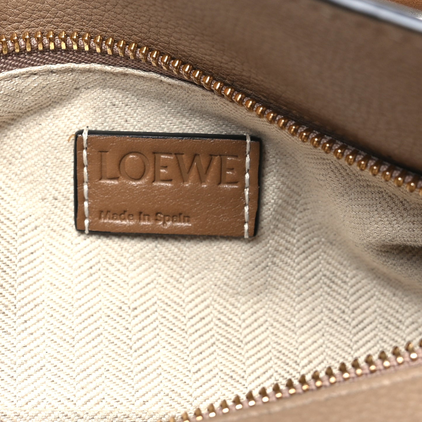 Grained Calfskin Small Puzzle Bag Sand Mink