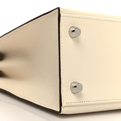 Hermes Epsom Tri-Color Kelly Sellier 25 Nata Chai Gris Meyer 8 of 9