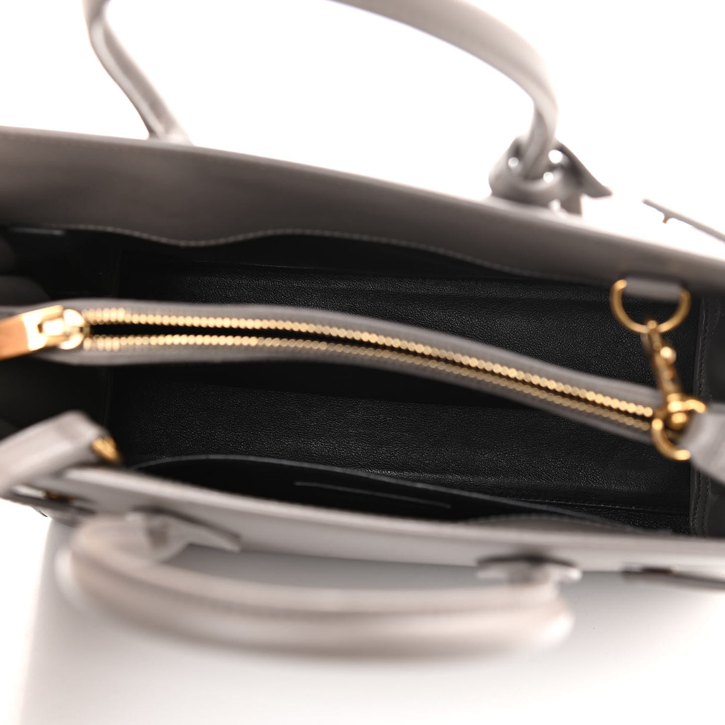Grained Calfskin Baby Sac De Jour Fog