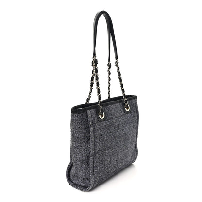 Chanel Lurex Boucle Mini Deauville Tote Black 3 of 11