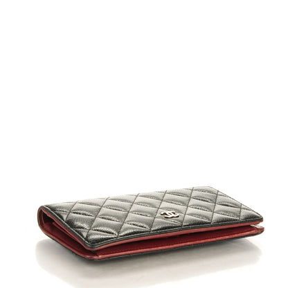 Chanel Caviar Quilted Yen Wallet Black 4 of 9