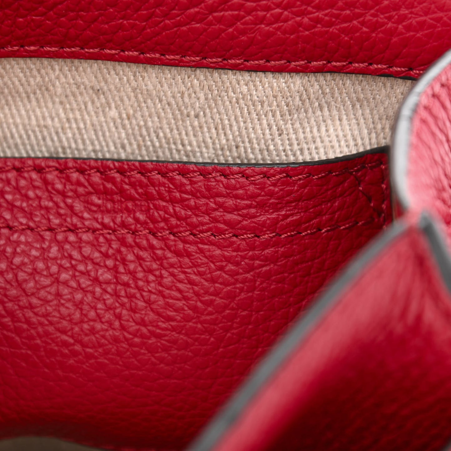 Calfskin Mini Marcie Round Crossbody Bag Red