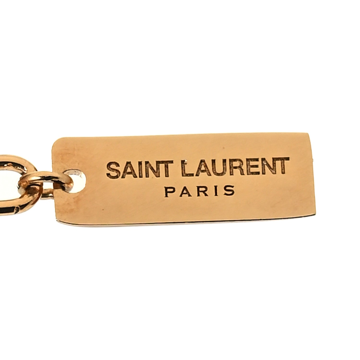 Saint Laurent Brass Monogram Twist Bracelet Gold 4 of 4