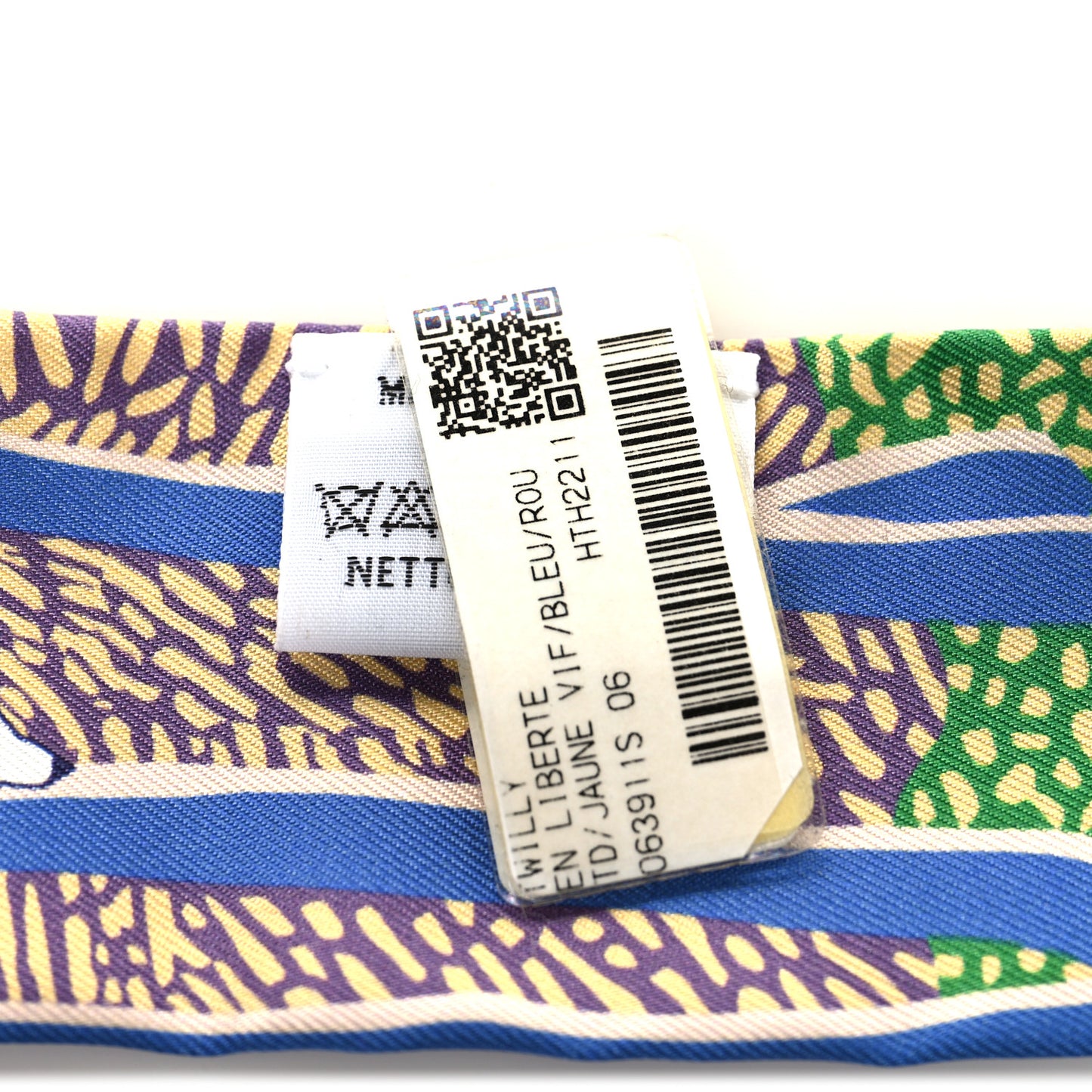 Silk En Liberte Twilly Jaune Vif Bleu Rouge