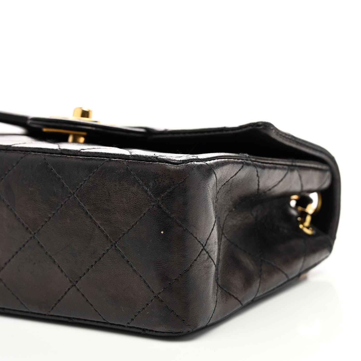 Chanel Lambskin Quilted Mini Square Flap Black 9 of 9