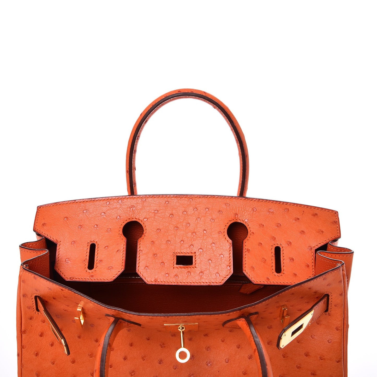 Ostrich Birkin 30 Orange