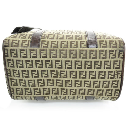 Fendi Zucchino Vitello Small Boston Mogano Panna Bruciato 4 of 10