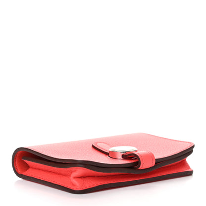 Hermes Togo Dogon Card Case Rose Texas 4 of 8