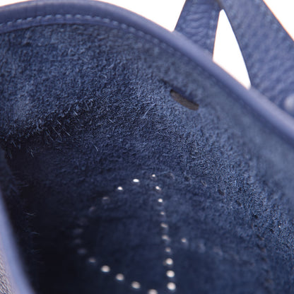 Hermes Taurillon Clemence Evelyne TPM Bleu Agate 9 of 11