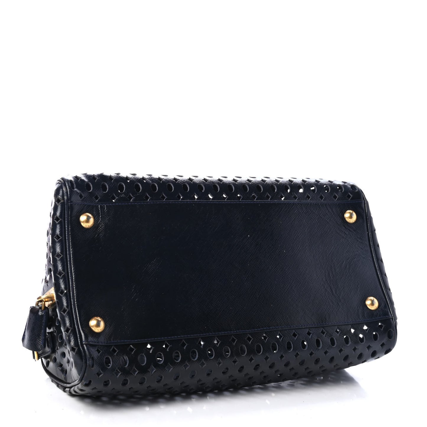 Saffiano Perforated Satchel Royal