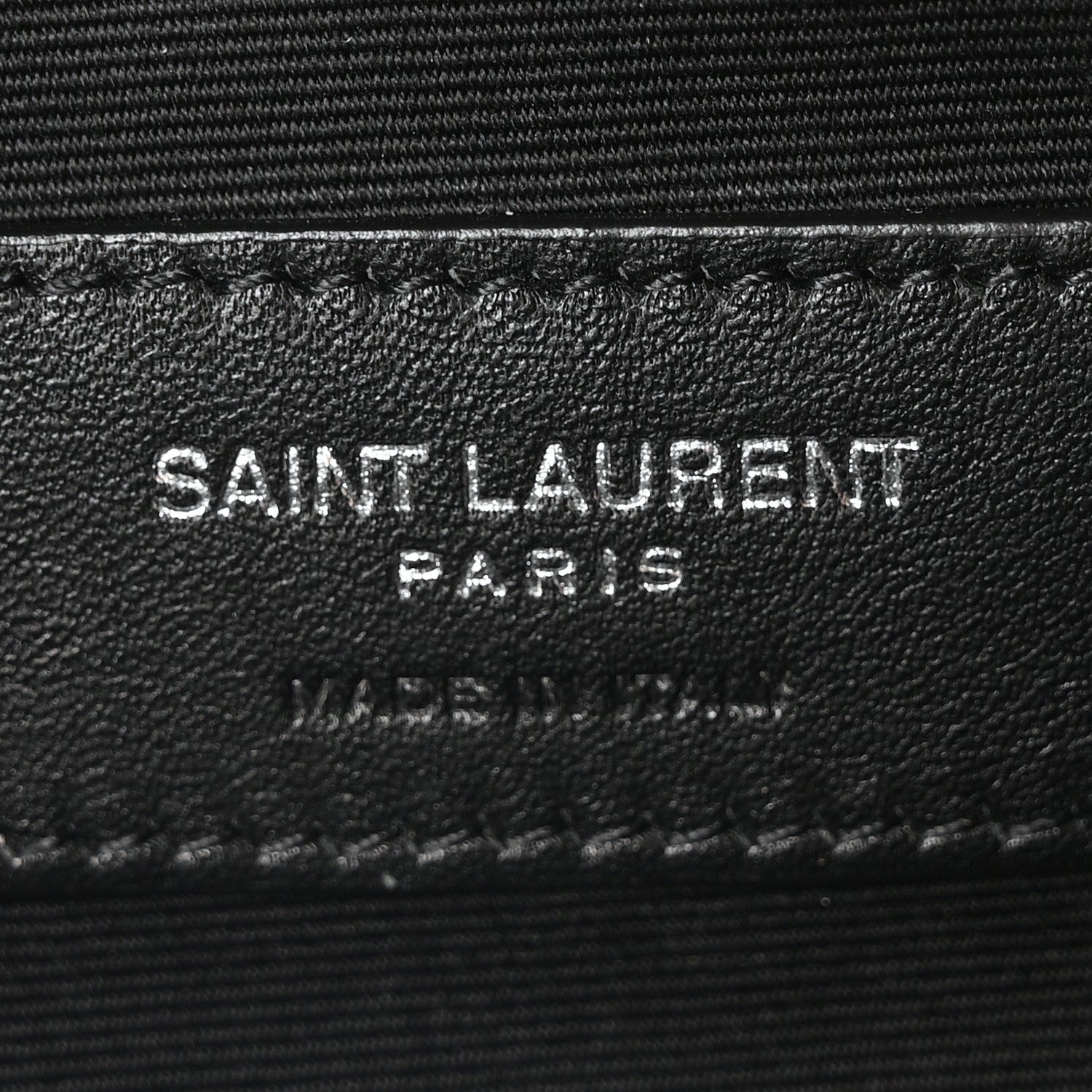 Saint Laurent Lambskin Monogram Belt Bag Black 6 of 10