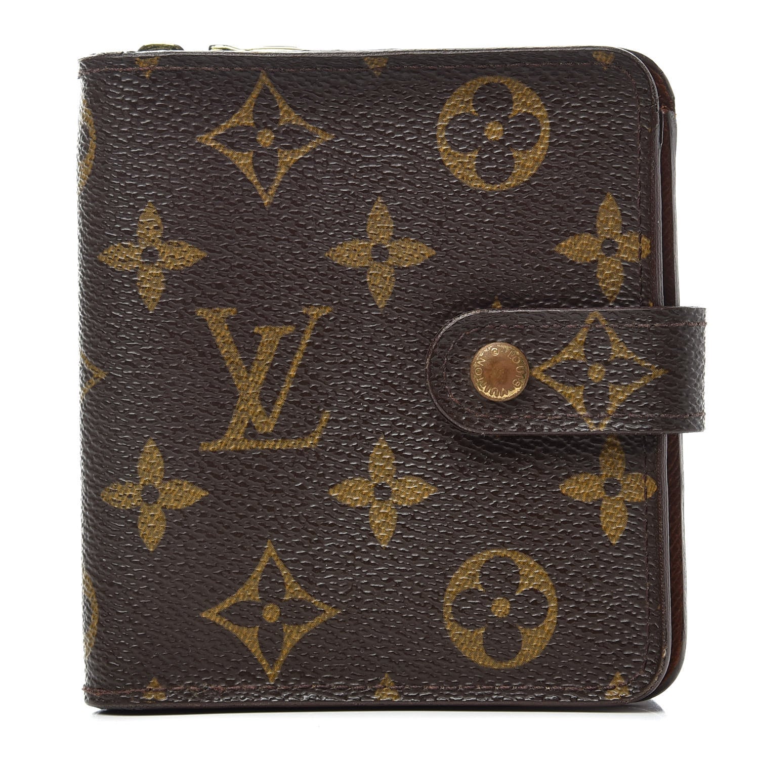 Louis Vuitton Monogram Compact Zippe Zipped Wallet 1 of 7