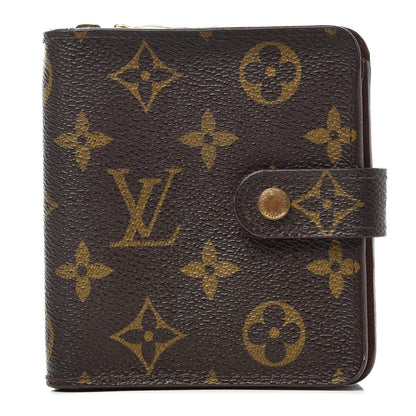 Louis Vuitton Monogram Compact Zippe Zipped Wallet 1 of 7